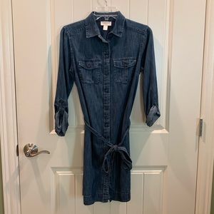 Cute denim dress by LOFT, size 2